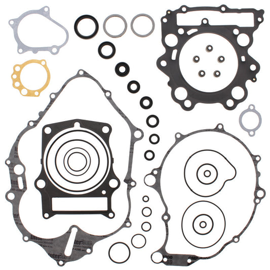 QuadBoss complete gasket set with oil seals for Yamaha YFM660R Raptor 2001-2005, includes various gaskets and seals.