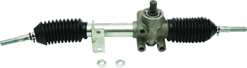 QuadBoss PowerSports steering rack assembly for Can-Am Maverick 1000R and Max models, showing the durable metal construction.