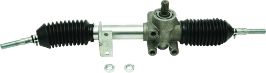 QuadBoss PowerSports steering rack assembly for Can-Am Maverick 1000R and Max models, showing the durable metal construction.