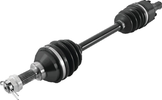 QuadBoss Kawasaki KVF650 Brute Force 4x4i front left rugged axle part number 609168, showing detailed close-up of the axle.