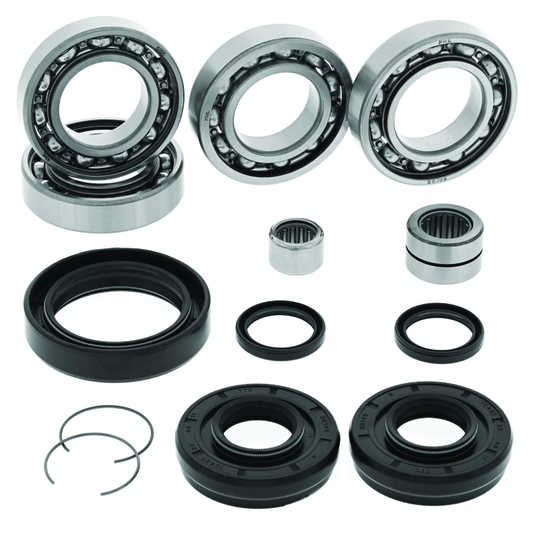 QuadBoss front differential bearing and seal kit for Honda TRX420FA FourTrax Rancher 4x4 AT IRS, shown in the image.