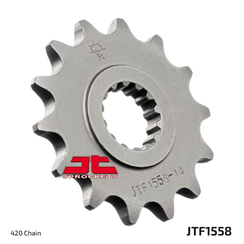 JT, JT JTF1558.14 Front Chain Sprocket Steel 14 Tooth for 420 Chain