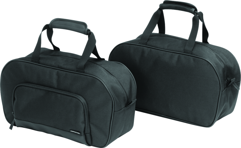 Kuryakyn Saddlebag Liners for Honda Gold Wing GL1800, set of three, with fabric lining and handles for easy storage.