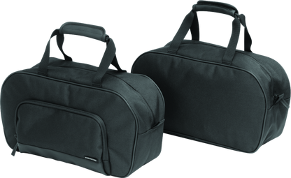 Kuryakyn Saddlebag Liners for Honda Gold Wing GL1800, set of three, with fabric lining and handles for easy storage.