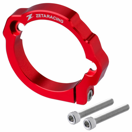 ZETA, ZETA Exhaust Flange Guard for KTM, Husqvarna, and GasGas 250/300cc 2-Stroke Models – Red
