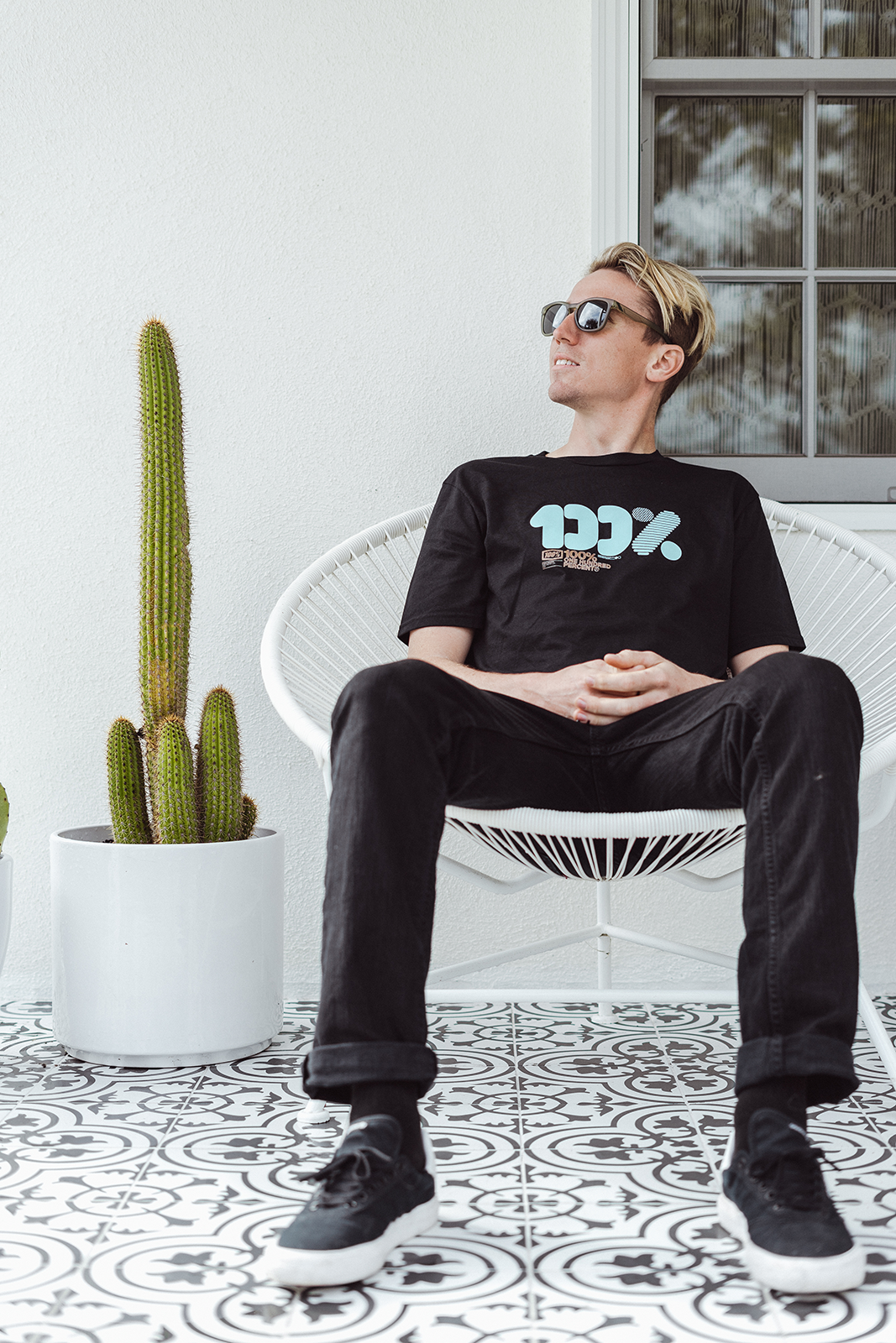 100% Hudson Sunglasses - Olive - Black Mirror 61028-296-61 - Howling Moto