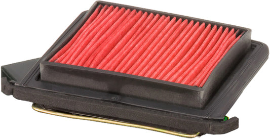 HIFLOFILTRO HFA5005 air filter for high-performance engines, shown in close-up with clean filter media and frame.