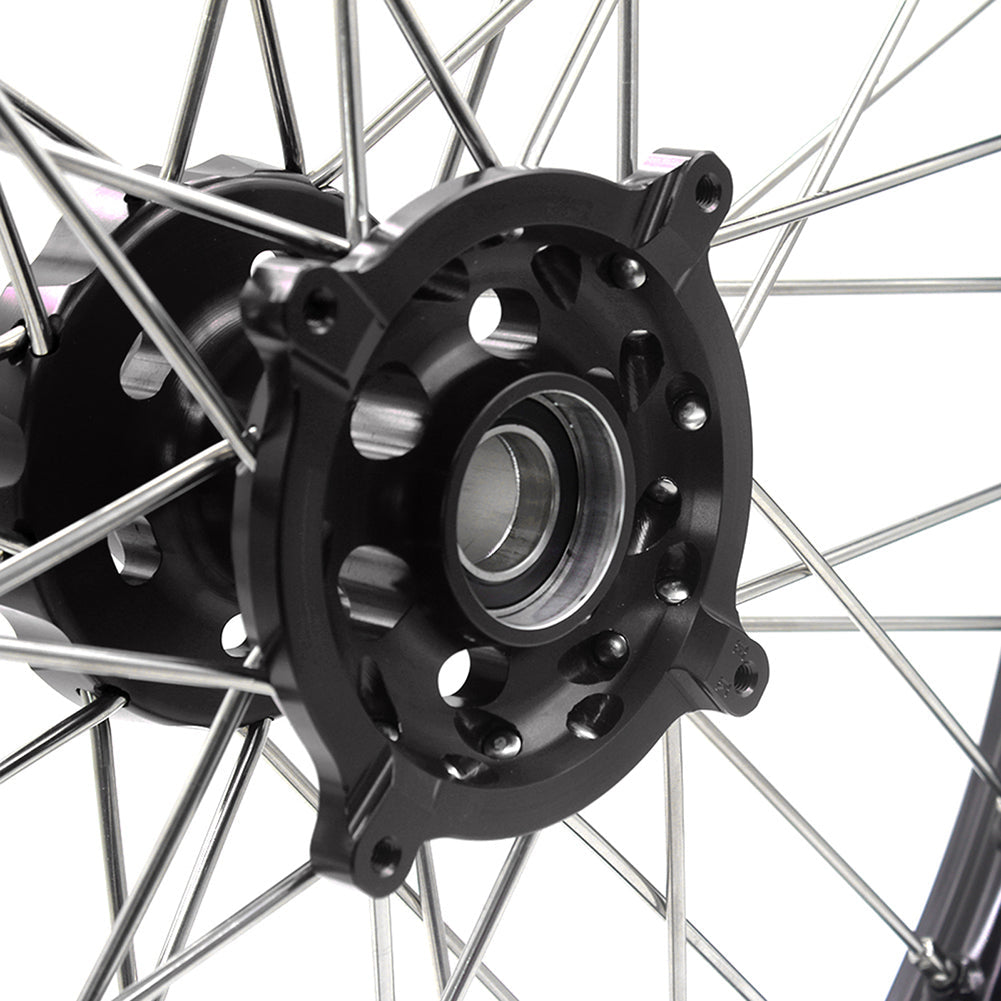 KKE 21 & 18 Enduro Wheels Rims for Husqvarna TE TC FE FC SMR TXC  2000-2013 Red Hubs - Howling Moto