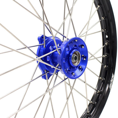 KKE 19 & 16 Spoked Kid's Wheels Rims Set for Kawasaki KX80 KX85 Blue - Howling Moto