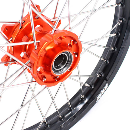 KKE 1.85*19 & 2.15*19 Flat Track Wheels for KTM EXC EXC-F EXC-W 125-530CC 2003-2024 Spoked Rims - Howling Moto