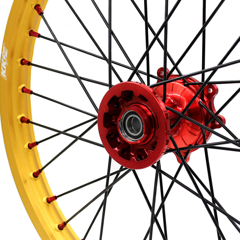 KKE 21inch 19inch Dirt Bike Wheels With Gold Rims For HONDA CRF250R CRF450R CR125R CR250R 2002-2013