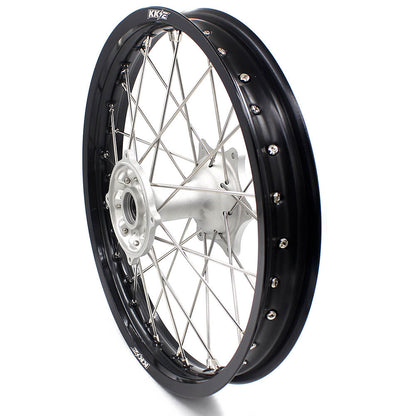KKE 21" 19" MX Casting Alloy Wheels For HONDA CRF250R CRF450R CR125R CR250R 2002-2013 Silver&Black