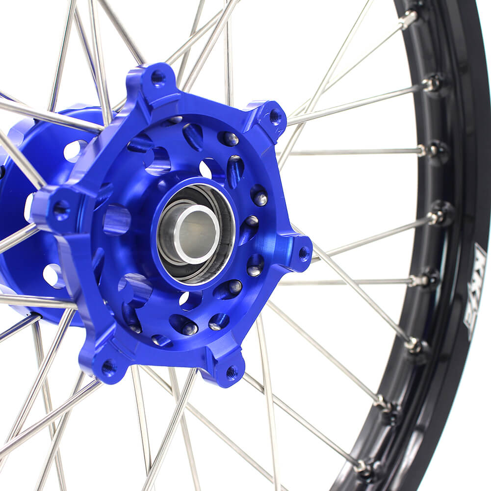 KKE 21 & 18 Enduro Wheels for YAMAHA WR250F 2017-2018 WR450F 2016-2018 Blue&Black  270mm Disc - Howling Moto