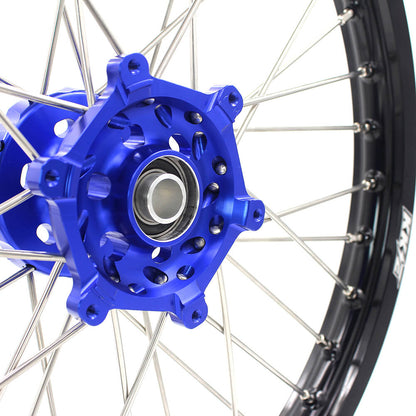 KKE 21 & 18 Enduro Wheels for YAMAHA WR250F 2017-2018 WR450F 2016-2018 Blue&Black  270mm Disc - Howling Moto