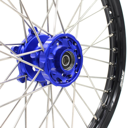 KKE 21 & 18 Enduro Wheels Rims Set for Yamaha WR250R 2008-2020 Blue&Black - Howling Moto