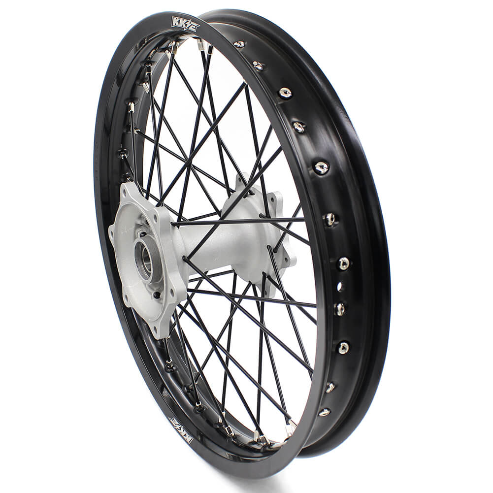 KKE 21 & 19 Casting MX Wheels for YAMAHA YZ250F 2001-2021 YZ450F 2003 Silver - Howling Moto