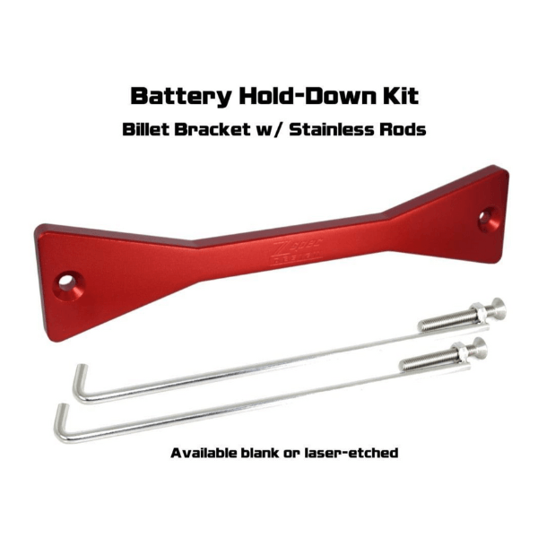 ZSPEC Battery Hold Down/Bracket for Nissan Titan A61, Anodized Billet Aluminum - Howling Moto