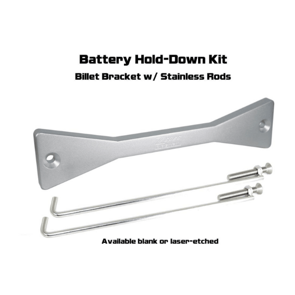 ZSPEC Battery Hold Down/Bracket for Nissan Titan A61, Anodized Billet Aluminum - Howling Moto