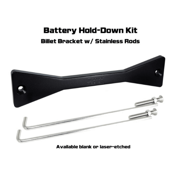 ZSPEC Battery Hold Down/Bracket for Nissan Titan A61, Anodized Billet Aluminum - Howling Moto