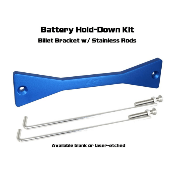 ZSPEC Battery Hold Down/Bracket for Nissan Titan A61, Anodized Billet Aluminum - Howling Moto