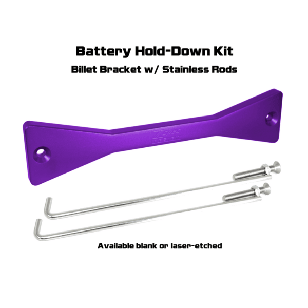 ZSPEC Battery Hold Down/Bracket for Nissan Titan A61, Anodized Billet Aluminum - Howling Moto