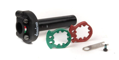 Domino Racing XM2 throttle control system with 22mm bars for MotoGP-inspired motorcycle handling and precision.