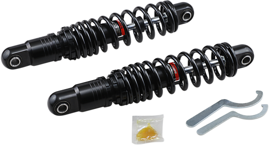 DRAG SPECIALTIES SHOCKS, DRAG SPECIALTIES SHOCKS Premium Ride-Height Adjustable 13-Inch Heavy Duty Black C16-0163HB