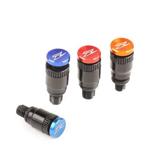 ZETA ZETA Fork Top Bleeder S Type WP Pair in blue, motorcycle suspension parts with blue finish and part number ZE91-1429