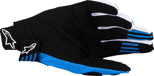 ALPINESTARS, Alpinestars Techstar MX Gloves - Black and Blue, Small (Part Number 3560125-17-S)
