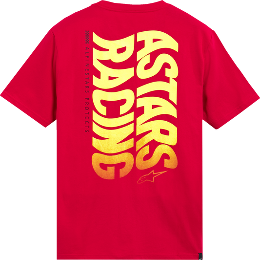 Red Alpinestars Swerve CSF T-Shirt in 2XL, featuring the Alpinestars logo and design details on the front.