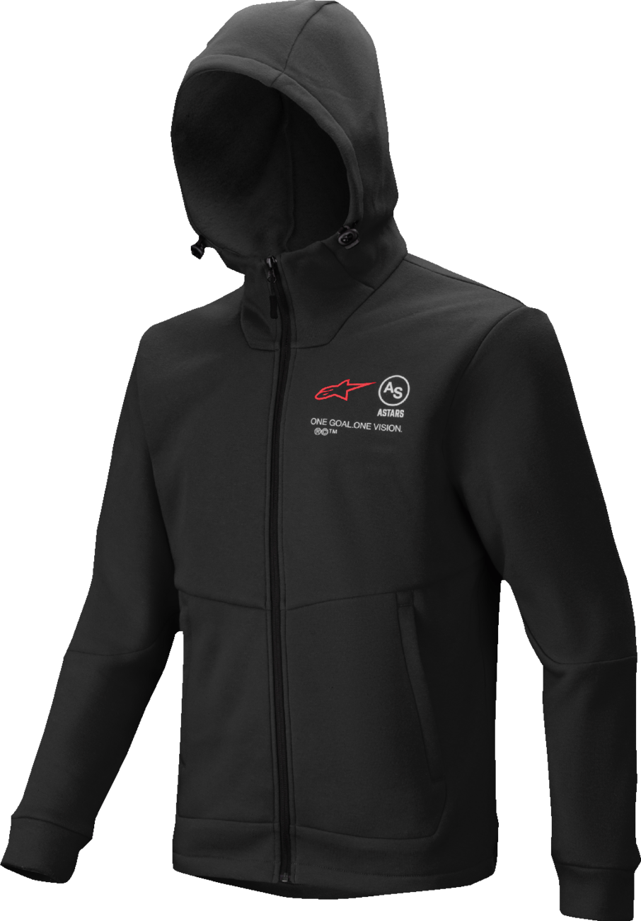 ALPINESTARS, Alpinestars Racer MX Fleece Hoodie - Black, 3XL - Part Number 3800125-10-3X