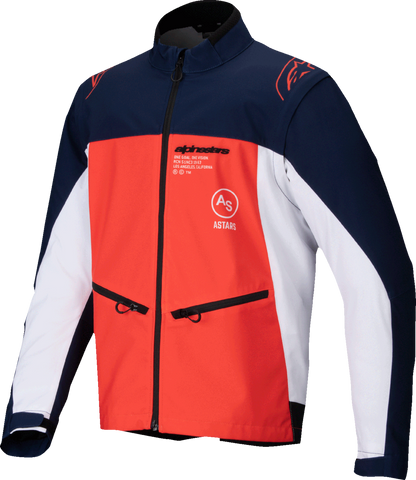 ALPINESTARS, Alpinestars Lite-Dura Softshell Jacket - Navy/Orange/White, Small (Part #3700225-7162-S)