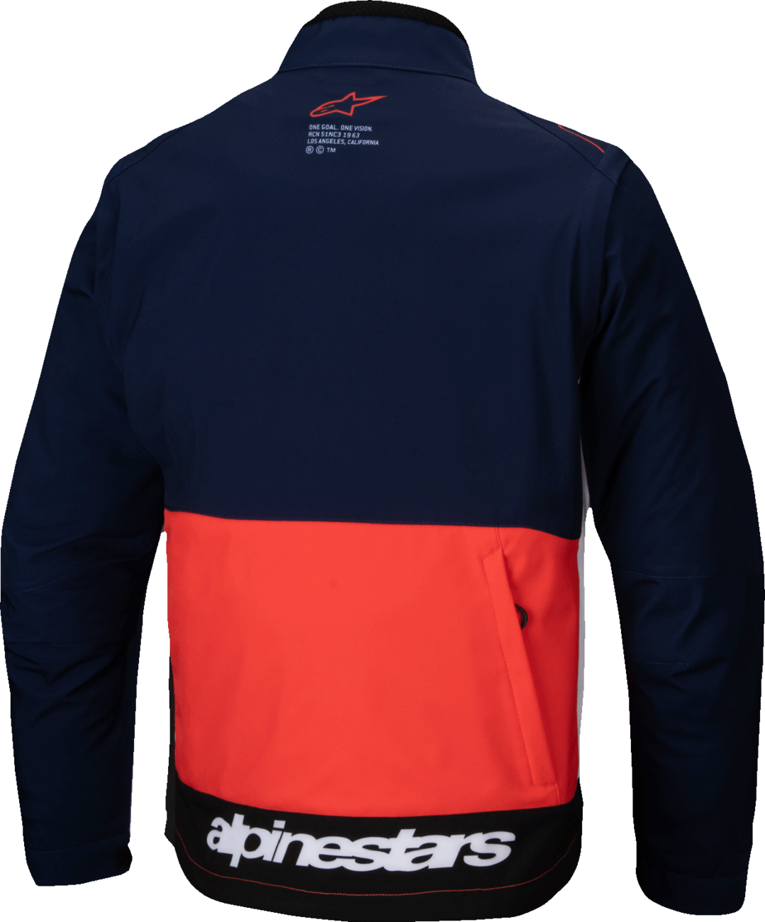 ALPINESTARS, Alpinestars Lite-Dura Softshell Jacket - Navy/Orange/White, Small (Part #3700225-7162-S)