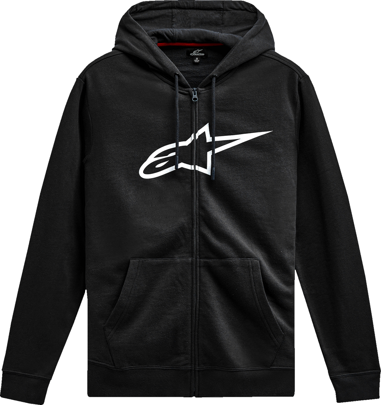 ALPINESTARS, Alpinestars Ageless V3 Zip Hoodie 2XL - Black and White, Comfortable Cotton Blend with Signature Details