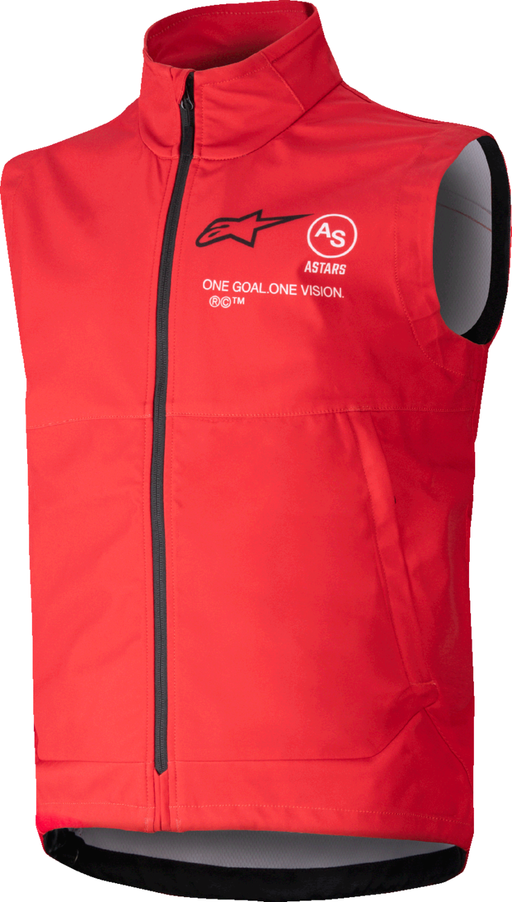 ALPINESTARS, Alpinestars Techstar Softshell Vest - Red, Size Large - Windproof and Lightweight Riding Layer
