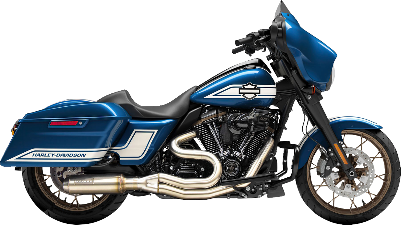 BASSANI XHAUST 2-into-1 Road Rage III Exhaust System for M8 Touring - Stainless Steel