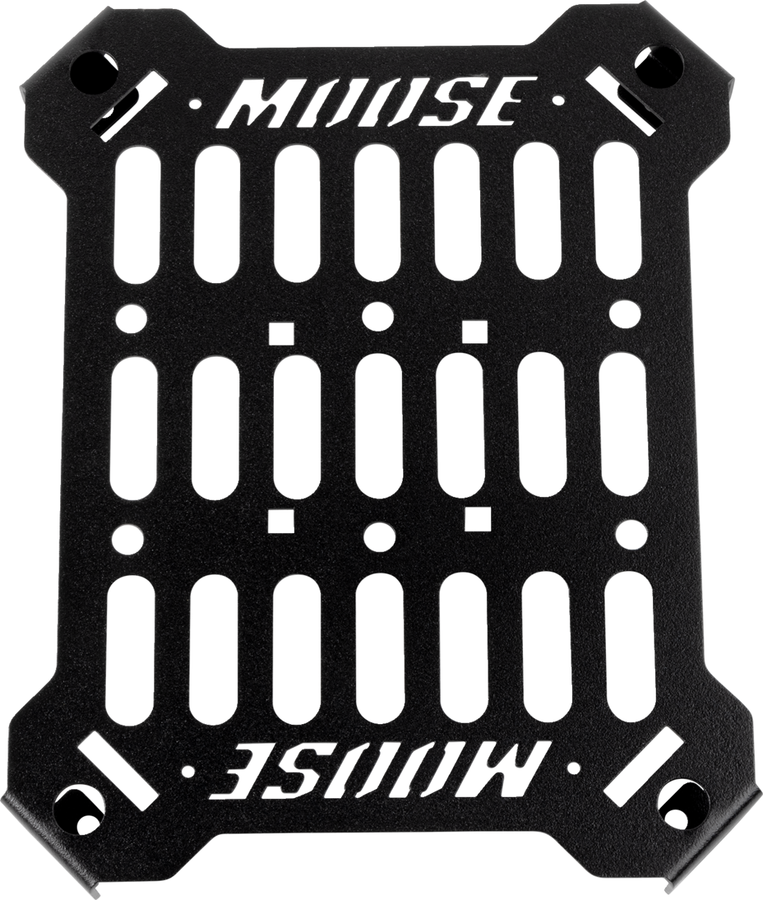 Moose Offroad Molle Panel 8x10 inches for tactical gear and holsters, black nylon with multiple attachment points.