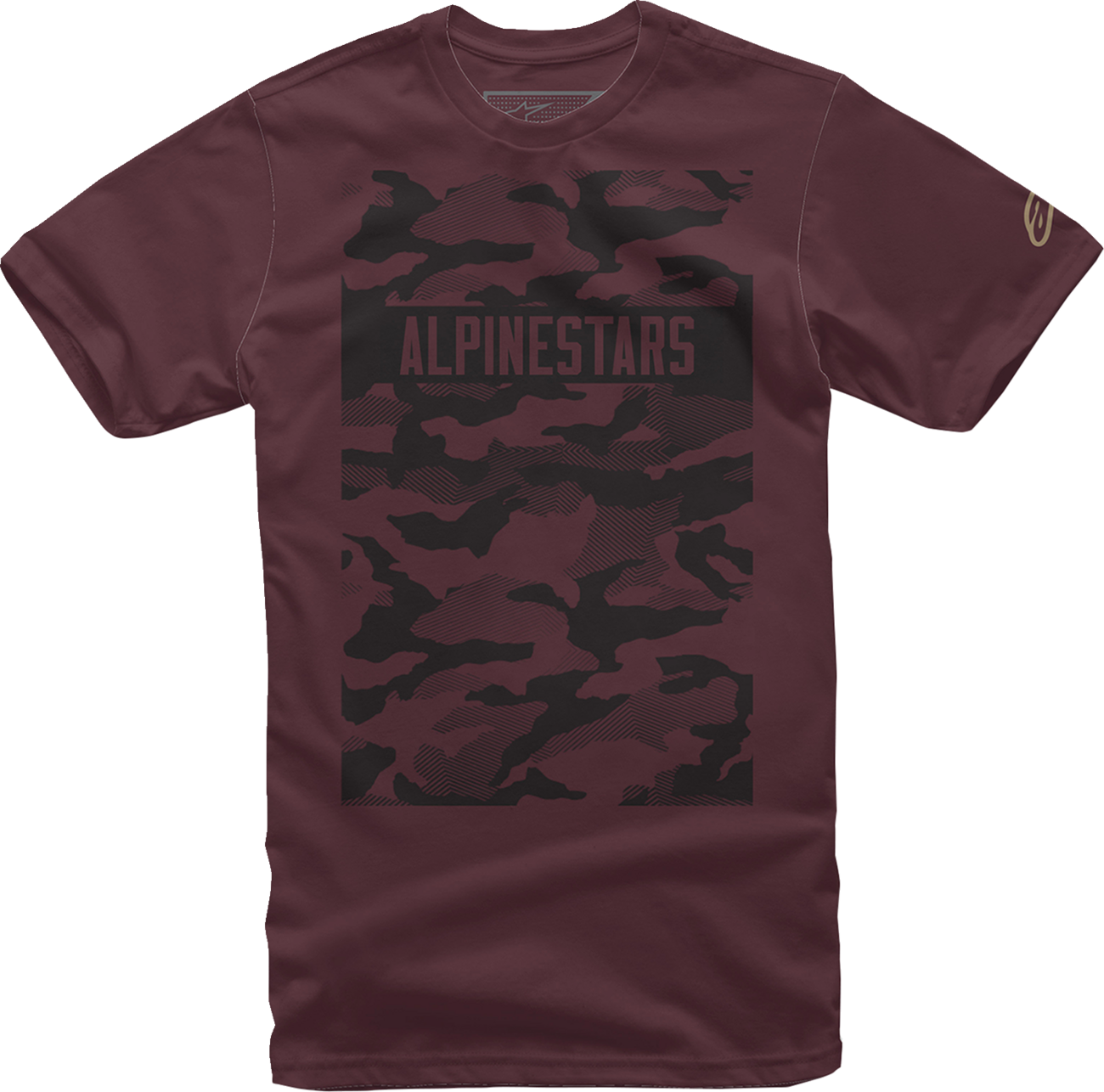 Maroon ALPINESTARS Terra T-Shirt in 2XL, featuring the ALPINESTARS logo on the front, displayed on a flat surface.