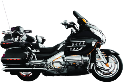 Kuryakyn, Kuryakyn Louvered Battery Box Cover for Honda GL1800 Gold Wing (2001-2005) in Chrome