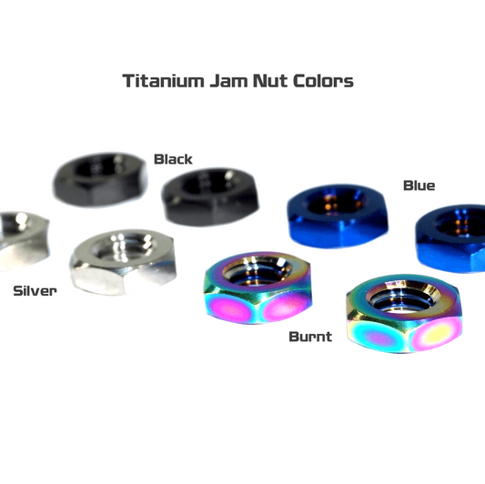 ZSPEC M8-1.25 Metric Jam Nut, Grade-5 Titanium, Per Each - Howling Moto