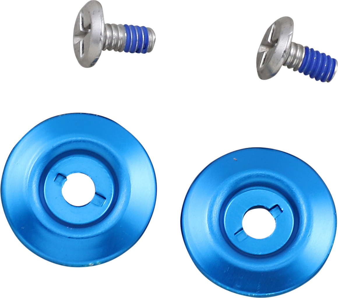 Blue BILTWELL Gen 2 Hardware Kit SS screw for helmet baseplate, part of Bill's Exhausts helmet parts collection.
