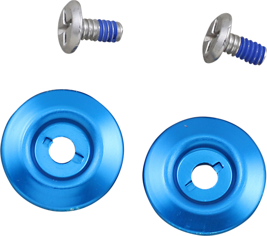 Blue BILTWELL Gen 2 Hardware Kit SS screw for helmet baseplate, part of Bill's Exhausts helmet parts collection.