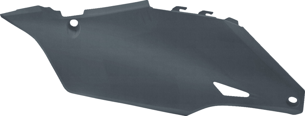 Acerbis gray and metallic body side panels for motorcycles, featuring sleek design and durable construction.