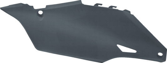 Acerbis gray and metallic body side panels for motorcycles, featuring sleek design and durable construction.