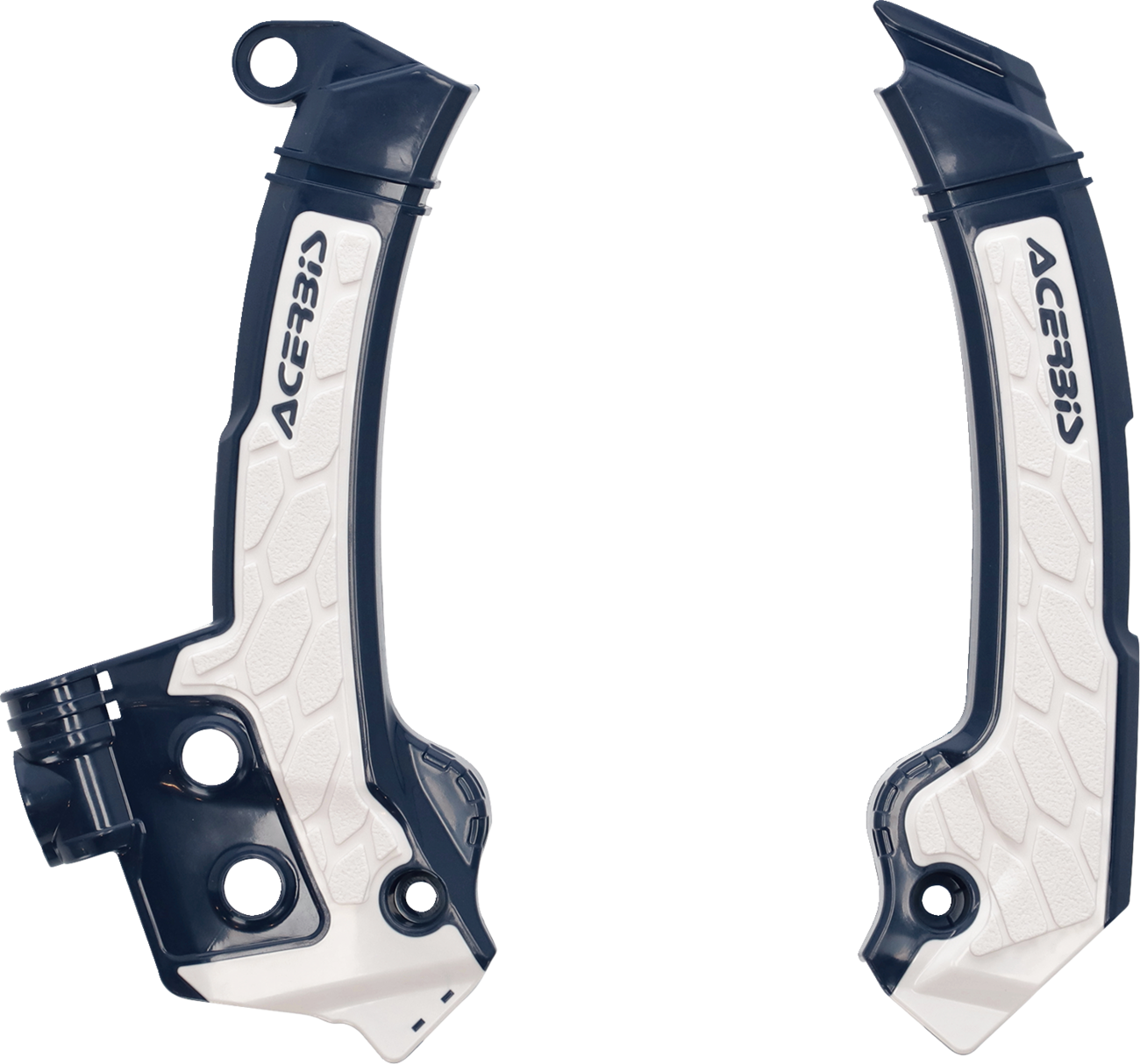 ACERBIS X-Grip Frame Guards - Blue/White 2979601006 - Howling Moto