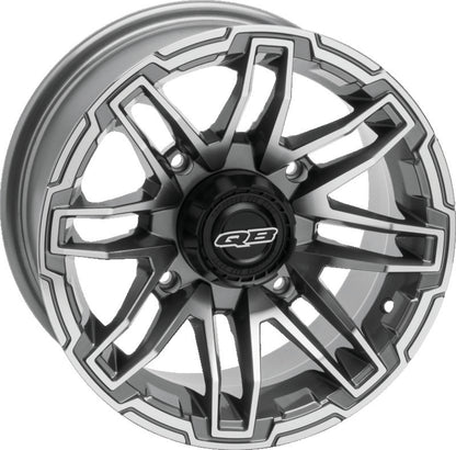 QuadBoss Stryker 14x7 aluminum wheel for powersports vehicles with a sleek, matte finish and durable construction.