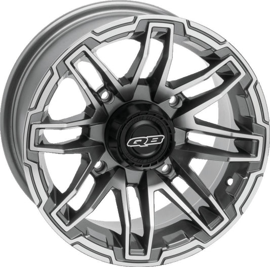 QuadBoss Stryker 14x7 aluminum wheel for powersports vehicles with a sleek, matte finish and durable construction.