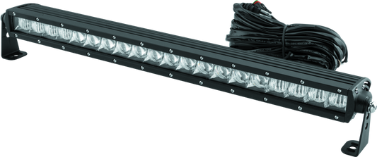 QuadBoss single row 21.5-inch LED light bar for off-road powersports vehicles, delivers bright, powerful off-road lighting.