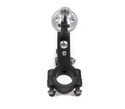 Domino MotoGP foldable clutch lever assembly made of forged aluminum, weighs 145g, designed for motorcycle clutch control.