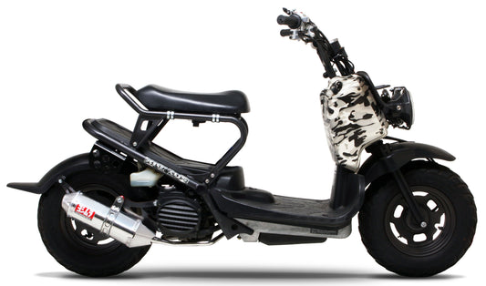 YOSHIMURA Race Trc full exhaust system for UTVs, showing the metallic exhaust pipes and muffler with branding details.